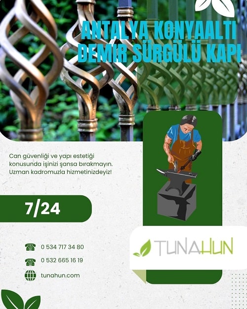 Antalya Konyaaltı Demir Sürgülü Kapı