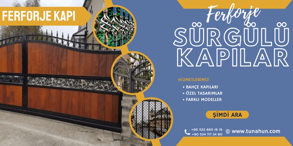 Demir Sürgülü Ferforje Kapı Yapımı İstanbul
